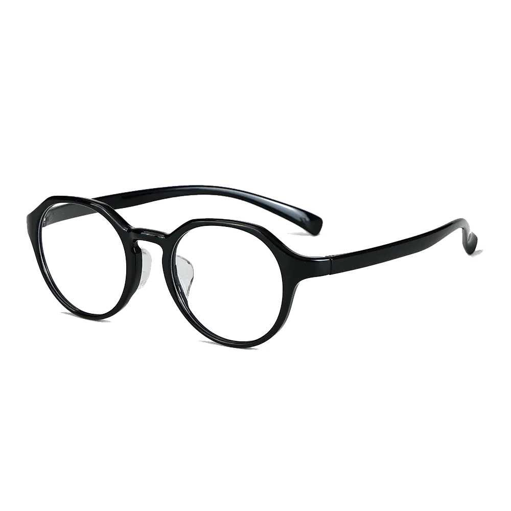 F1001 New Fashion Plain Eyeglasses Frames for Women Blue Light Blocking Flat Spectacles TR90