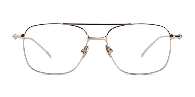 Women Blue-Light Blocking Double Beam Square Eyeglass Frame