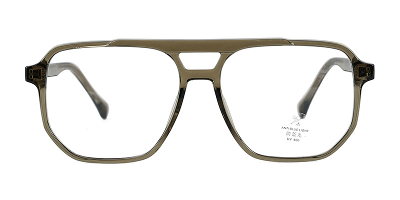 Retro TR90 Acetate Double Beam Design Anti Blue Light Glasses