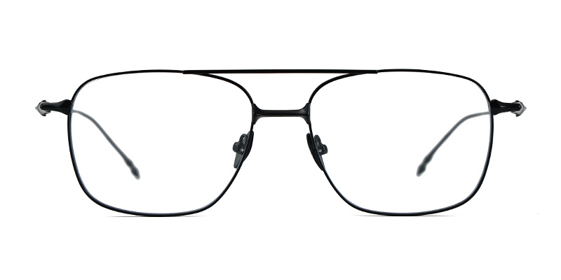 Women Blue-Light Blocking Double Beam Square Eyeglass Frame