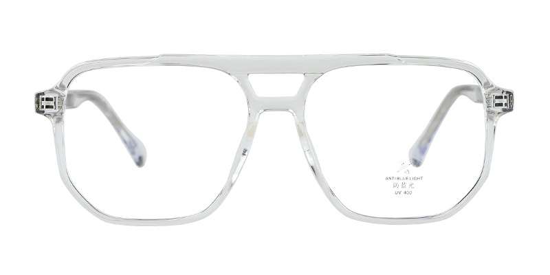 Retro TR90 Acetate Double Beam Design Anti Blue Light Glasses