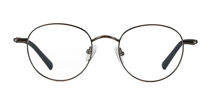 Unisex Metal Blue-Light Vintage Small Round Glasses Frame