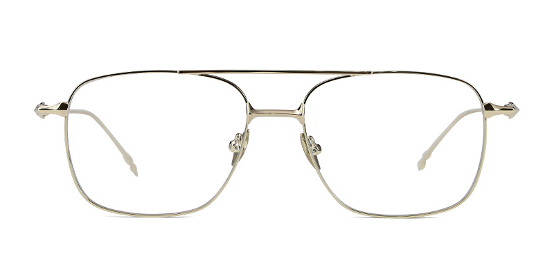 Women Blue-Light Blocking Double Beam Square Eyeglass Frame