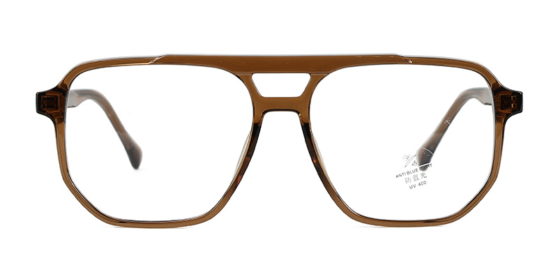 Retro TR90 Acetate Double Beam Design Anti Blue Light Glasses