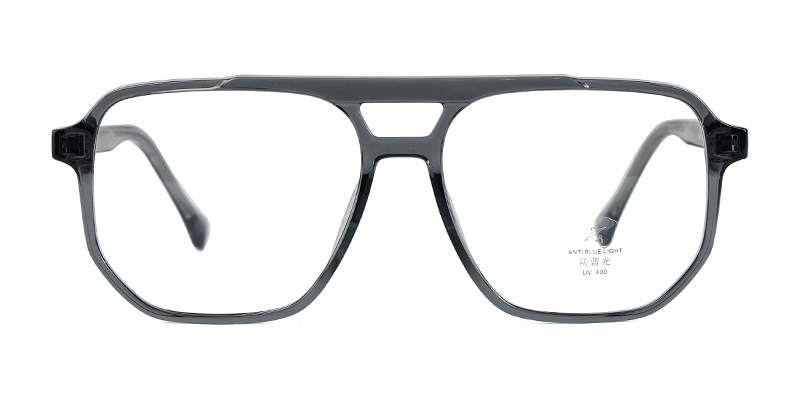 Retro TR90 Acetate Double Beam Design Anti Blue Light Glasses