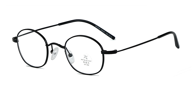 Clear Round Frame Metal Anti Blue-ray Glasses