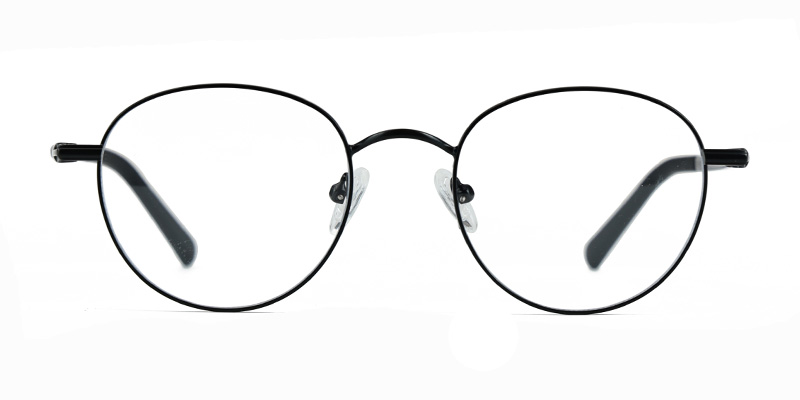 Unisex Metal Blue-Light Vintage Small Round Glasses Frame