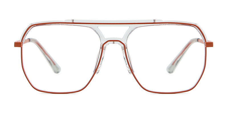 INS Style Pilot Metal Frame Blue-Light Protection Glasses