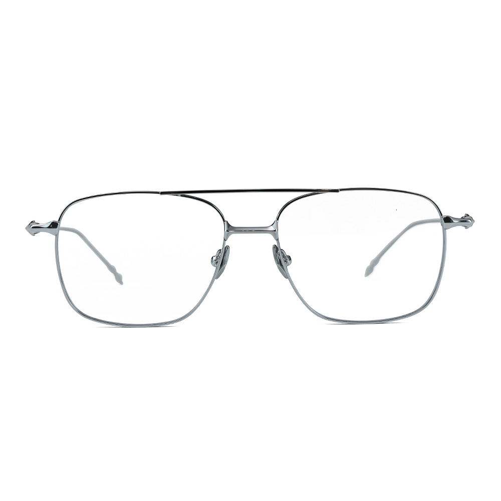 Women Blue-Light Blocking Double Beam Square Eyeglass Frame