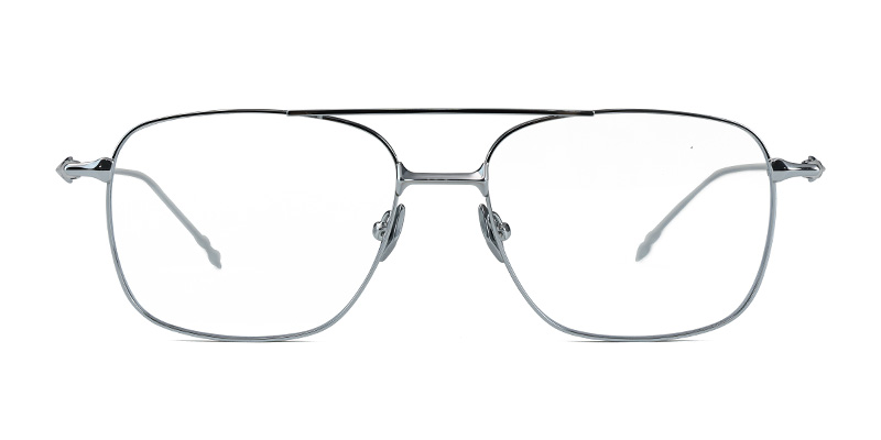 Women Blue-Light Blocking Double Beam Square Eyeglass Frame