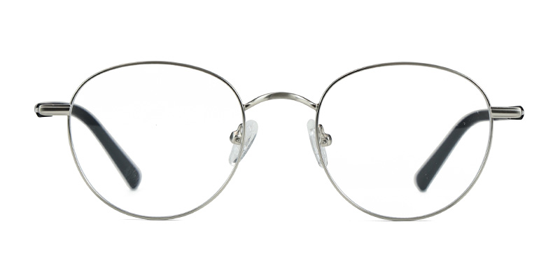 Unisex Metal Blue-Light Vintage Small Round Glasses Frame
