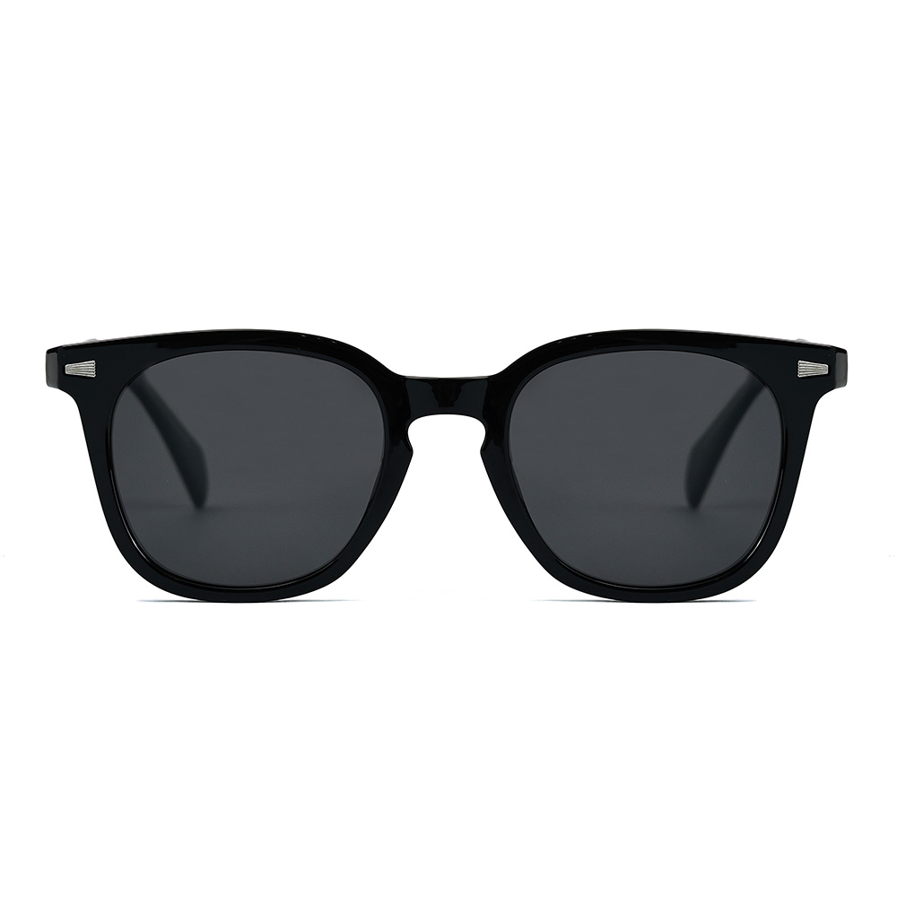 Fashion Square Unisex TR Frame Acetate Temple Sunglasses