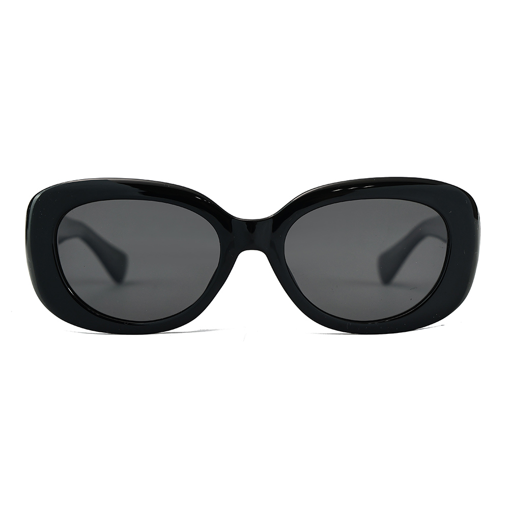 Minimal Women Oval TR Frame Acetate Polarized Sunglasses