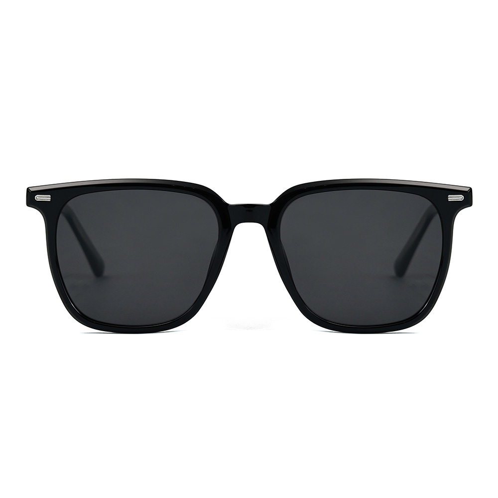 Oversized TR Frame Acetate-Temples Polarized UV400 Sunglasses