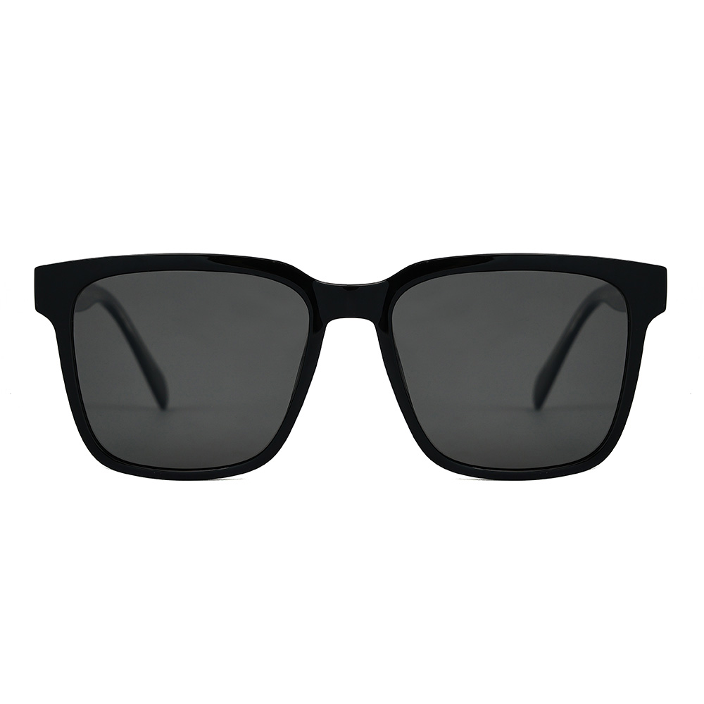 Trendy TR Frame Acetate-Temple Polarized UV400 Sunglasses