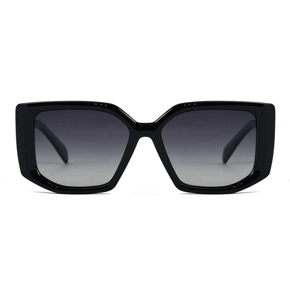 Vintage Oversized Square Frame Polarized Sunglasses