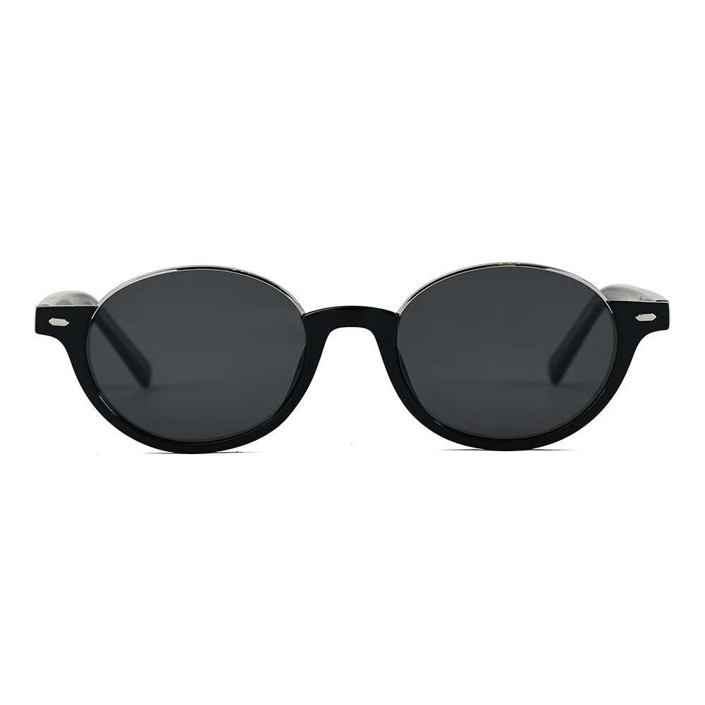 Unisex Half Frame Retro Anti-UV Protection Sunglasses