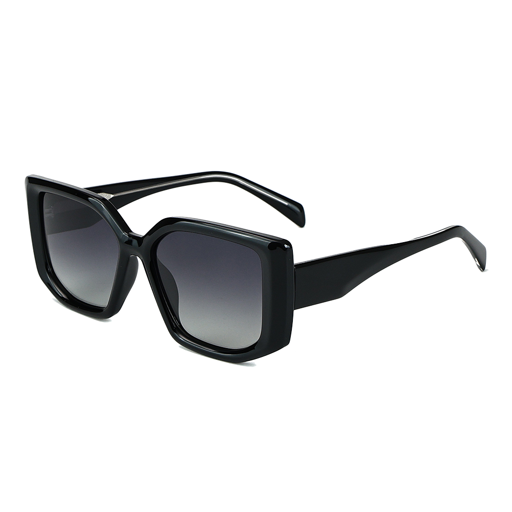 Vintage Oversized Square Frame Polarized Sunglasses