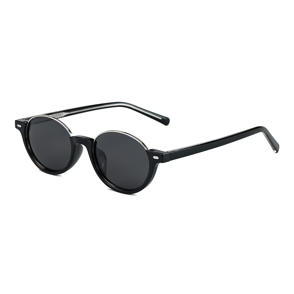 Unisex Half Frame Retro Anti-UV Protection Sunglasses