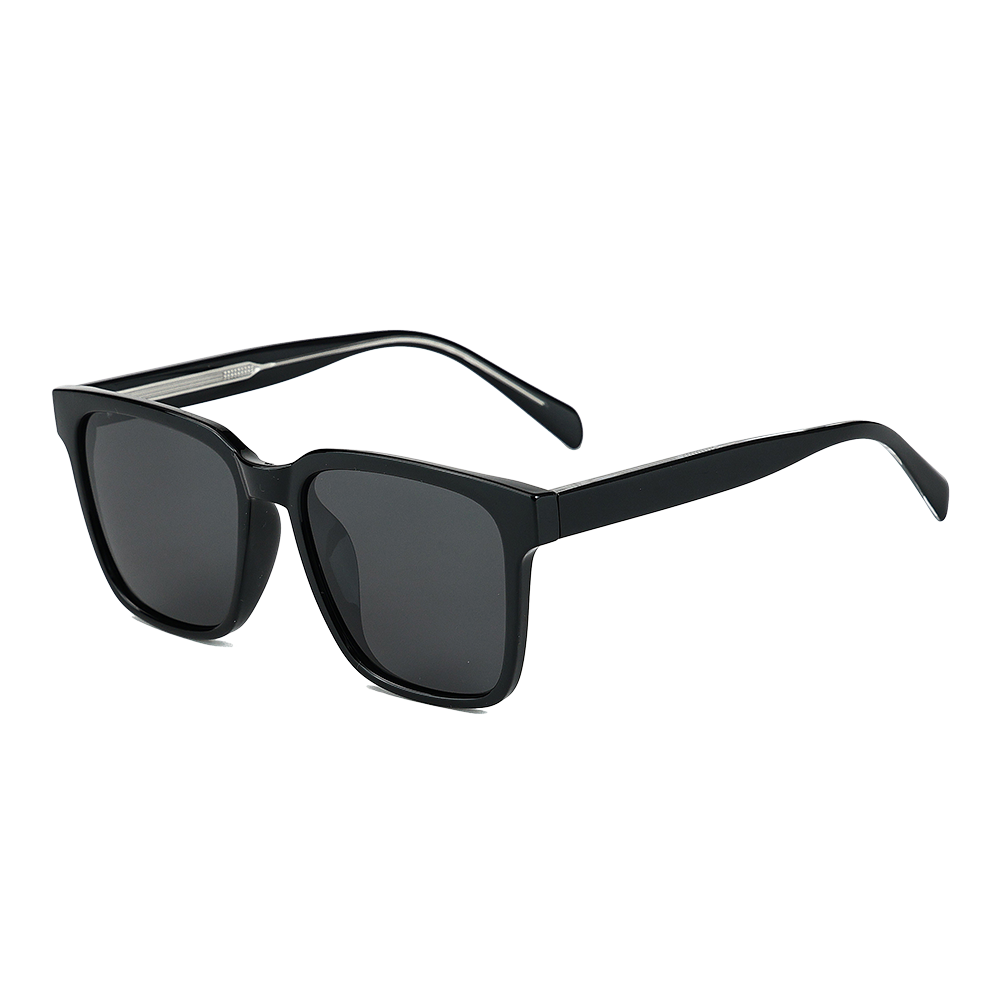 Trendy TR Frame Acetate-Temple Polarized UV400 Sunglasses