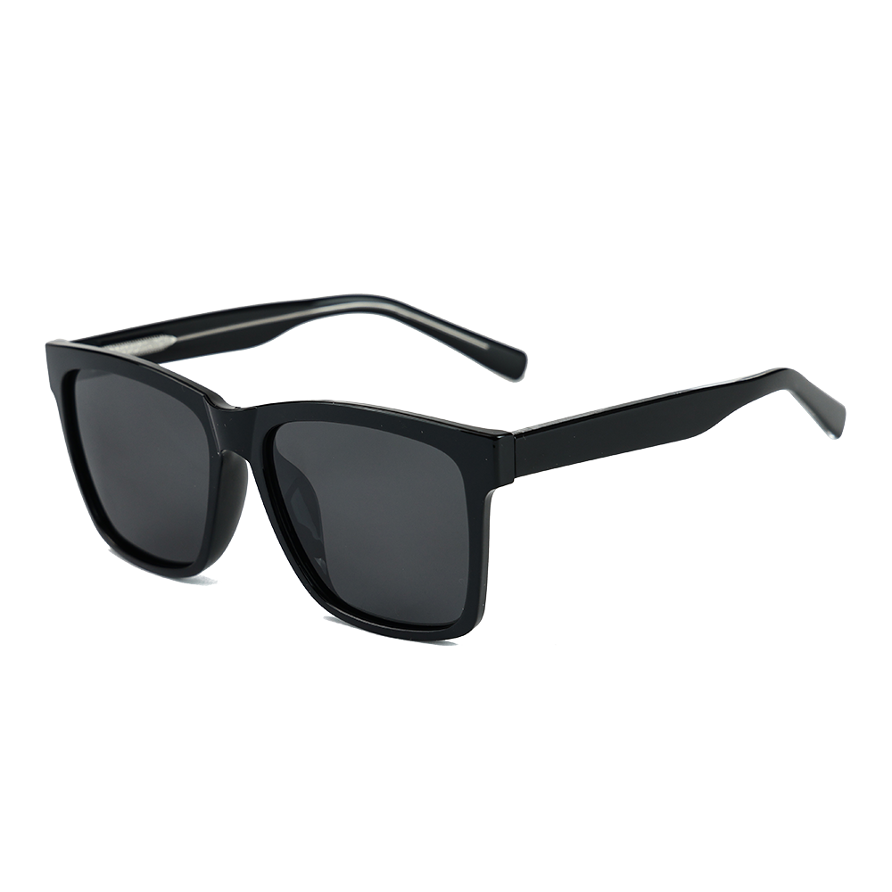 Men TR Square Frame Polarized Oversized Sunglasses