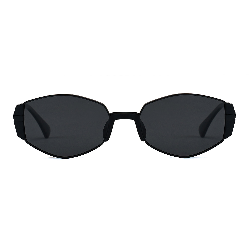 Korean Style Metal Polarized Hexagon UV Sunglasses