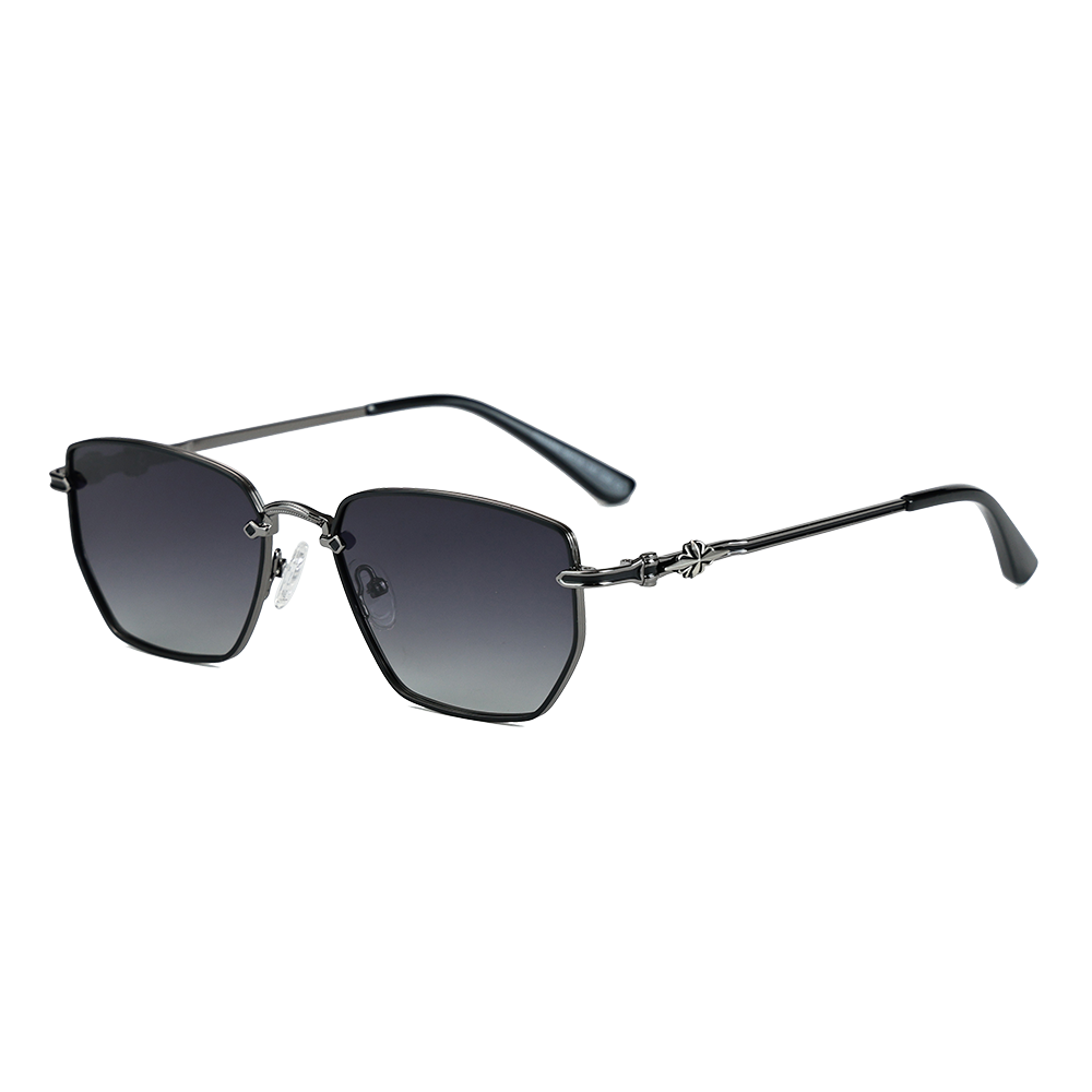 Metal Square Frame UV400 Polarized Sunglasses