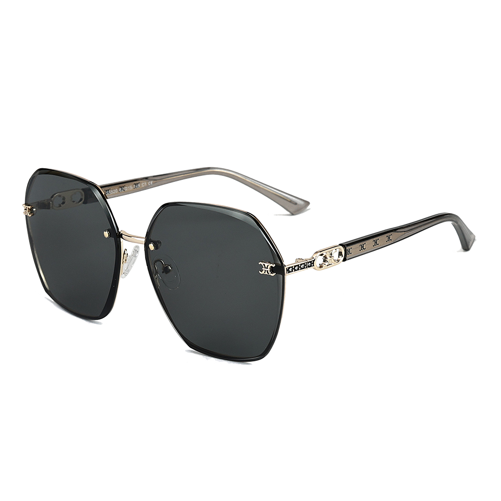 Korean Style Hexagonal Rimless Unisex Sunglasses