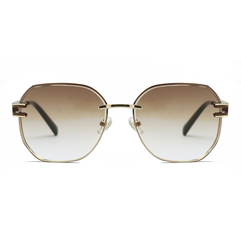 Unisex Square Gradient Frameless Sunglasses