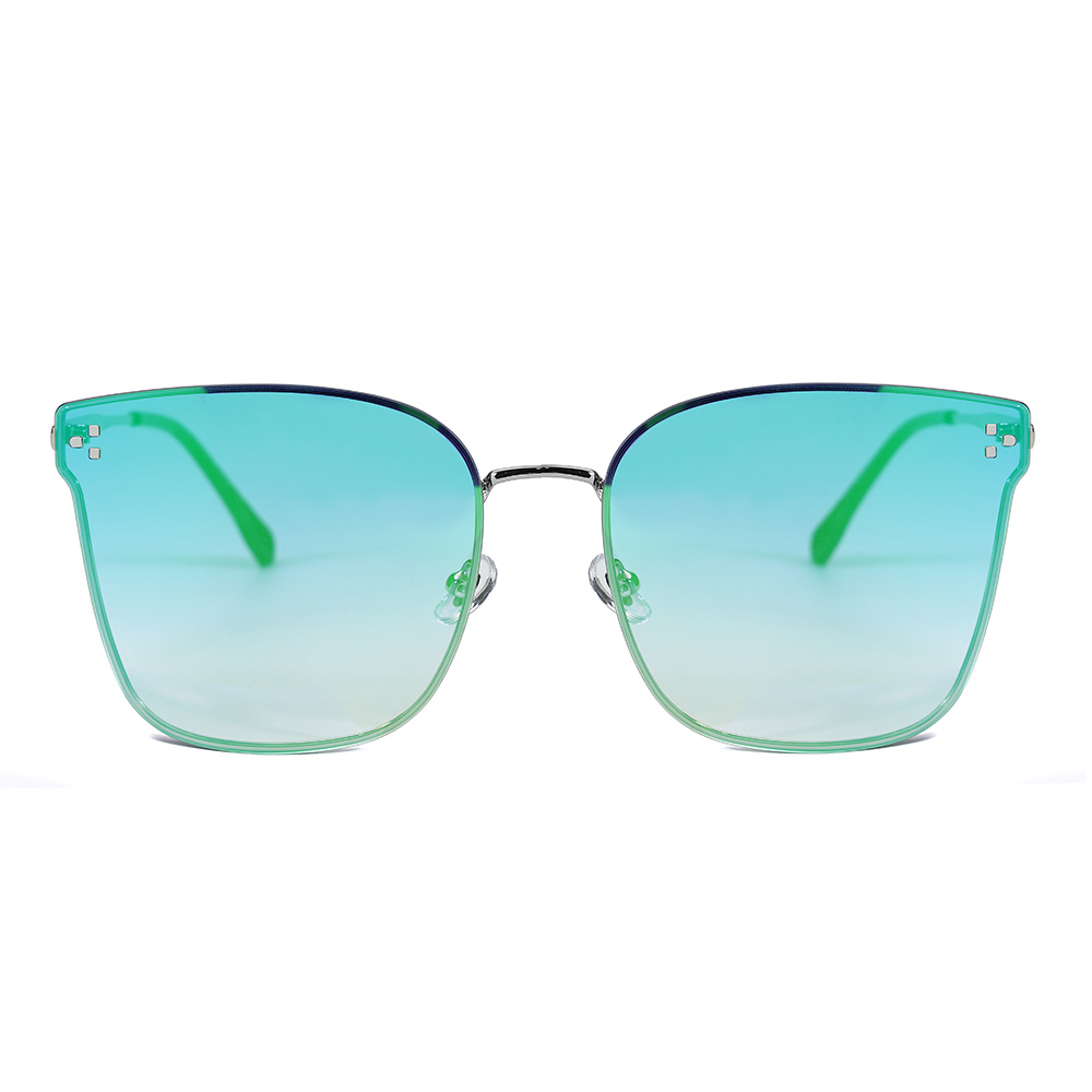 Fashionable Rimless Composite Nylon Lens Sunglasse