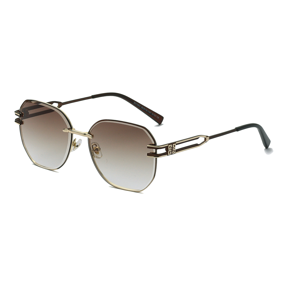 Unisex Square Gradient Frameless Sunglasses