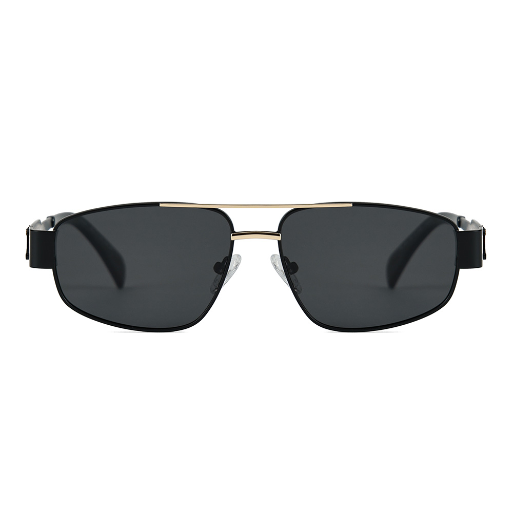 Pilot Metal Oval Frame Polarized Sunglasses