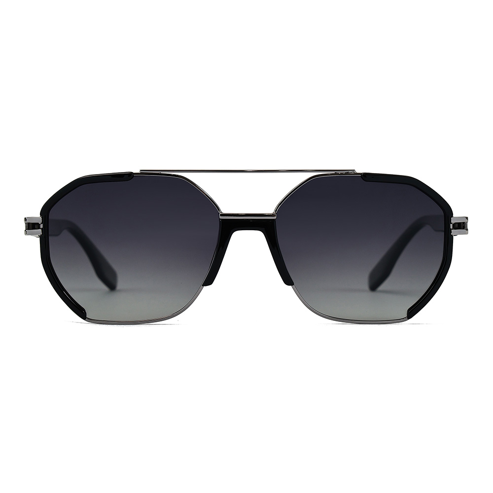 Vintage Pilot Large Frame Metal Sunglasses for Momen