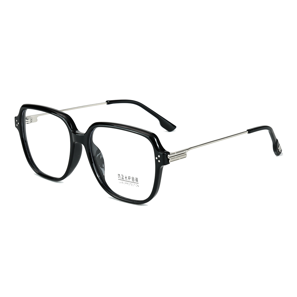 Classical Square TR90 Metal Frame Anti Blue Light Glasses