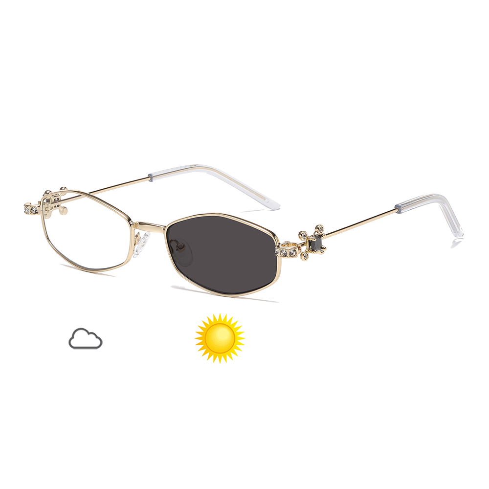 Luxury UV400 Diamond Photochromic Sunglasses