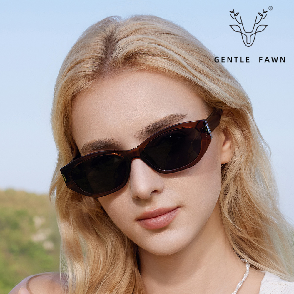 58280 Face-Slimming Design TR90 Polarized Sunglasses with Acetate Temple