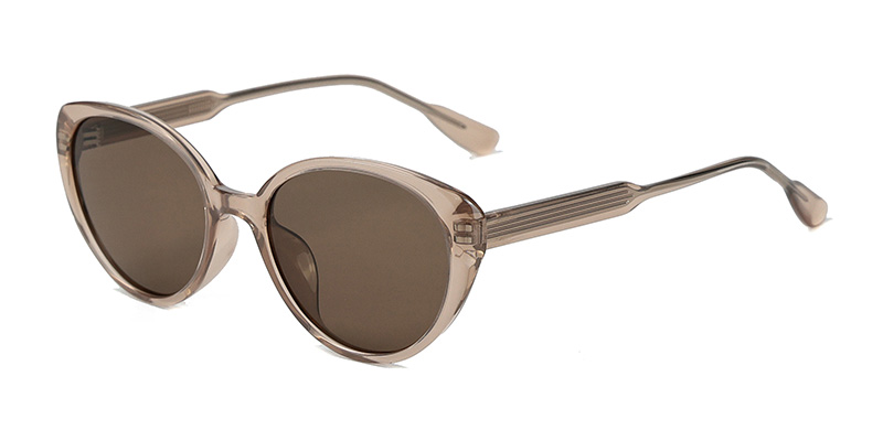 58287 Butterfly-Shaped Large TR90 Polarized Sunglasses with Acetate Temple