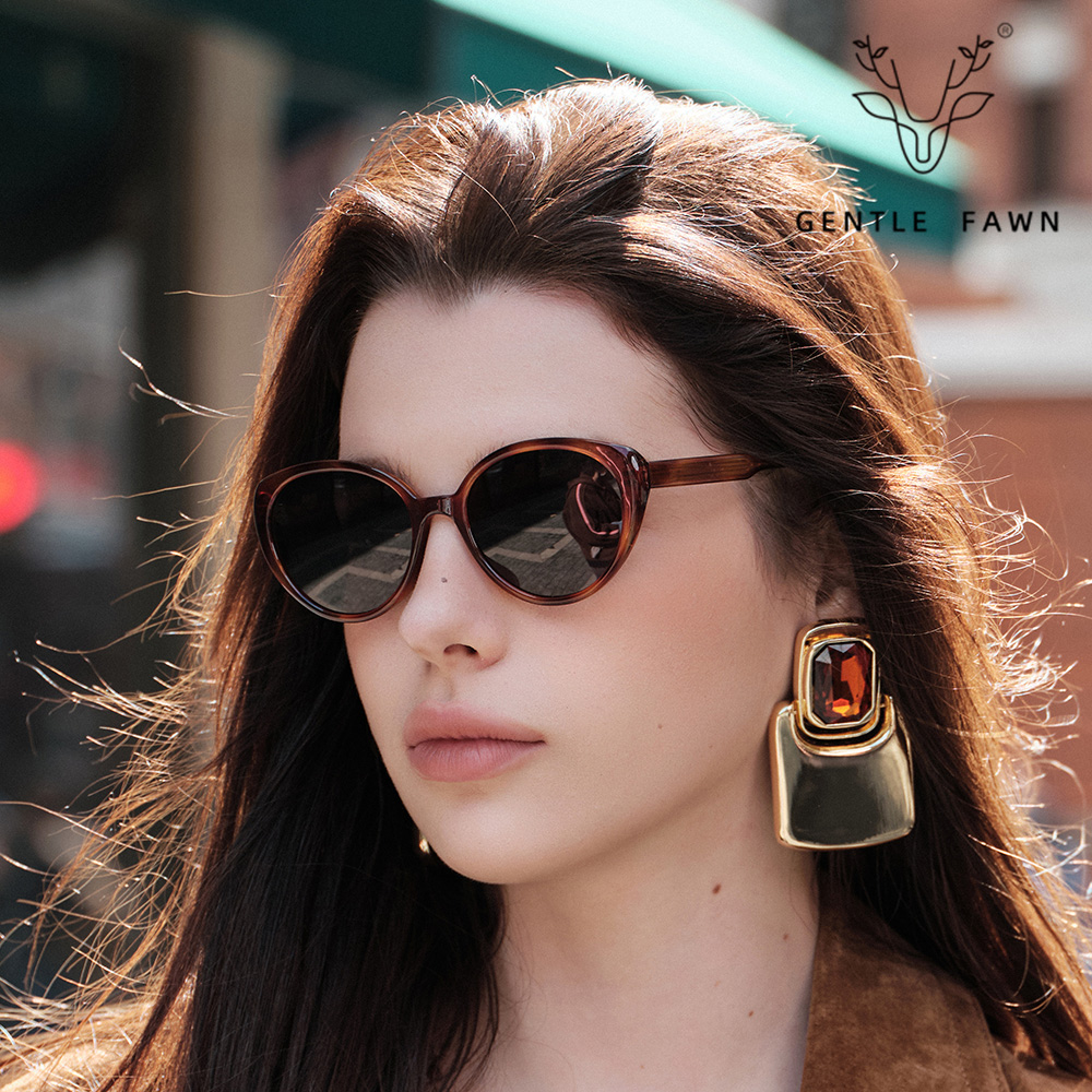 58287 Butterfly-Shaped Large TR90 Polarized Sunglasses with Acetate Temple