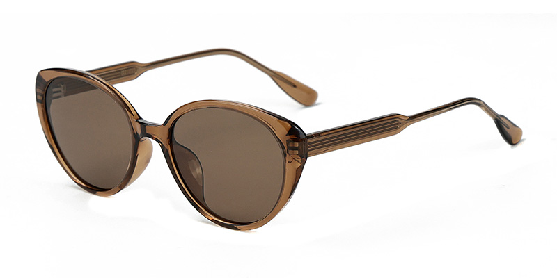 58287 Butterfly-Shaped Large TR90 Polarized Sunglasses with Acetate Temple