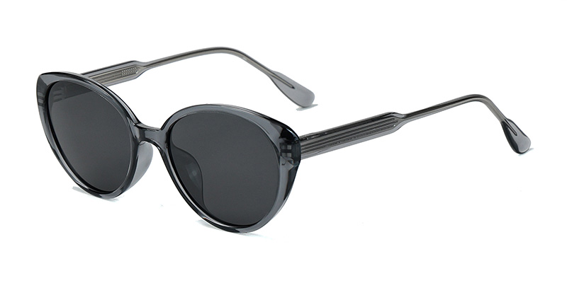 58287 Butterfly-Shaped Large TR90 Polarized Sunglasses with Acetate Temple