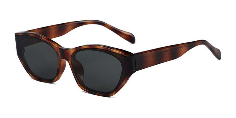 58283 Cat-Eye Shaped Composite Nylon Curved Sunglasses