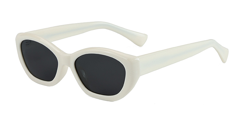 58268 Thick-Frame Cat-Eye TR90 Sunglasses with Acetate Temple