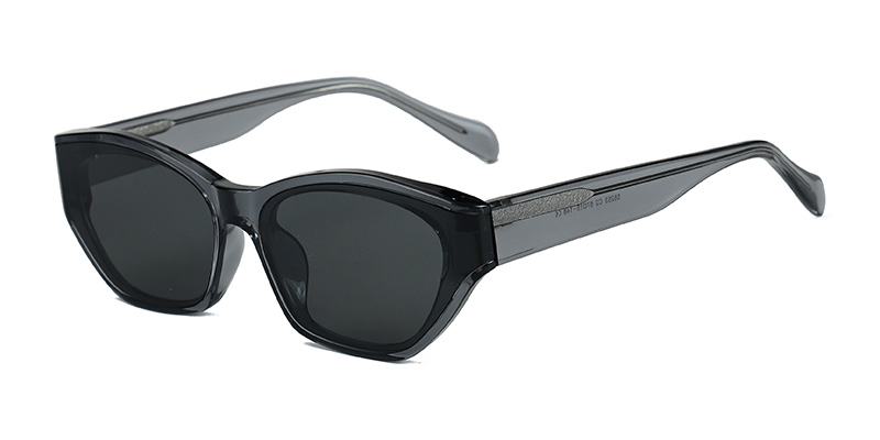 58283 Cat-Eye Shaped Composite Nylon Curved Sunglasses