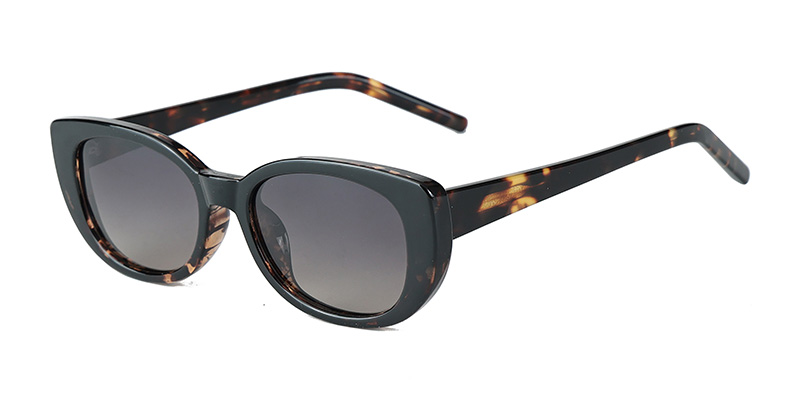 58321 Square-Shaped Fashionable TR90 Polarized Sunglasses with Acetate Temple