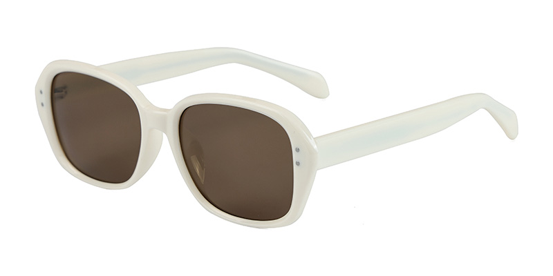 58267 Square TR90 Sunglasses with Acetate Temple