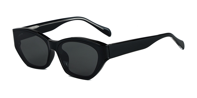 58283 Cat-Eye Shaped Composite Nylon Curved Sunglasses