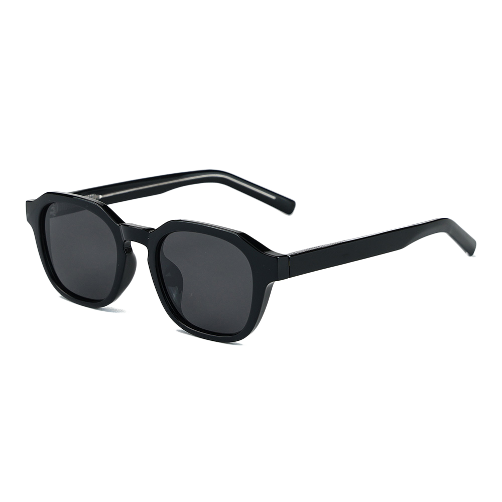 P9183 Square TR90 Polarized Sunglasses with Acetate Temple