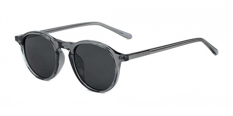 P9190 Round TR90 Polarized Sunglasses with Acetate Temple
