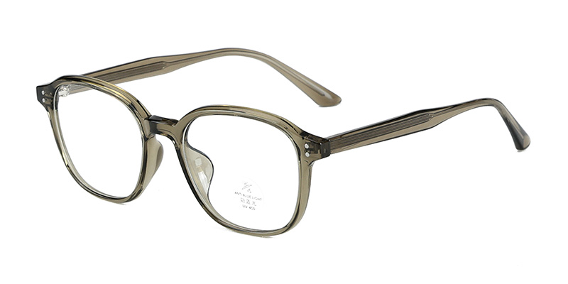 K9179 TR90 Oval Square Shaped Front Frame Anti-Blue Light Glasses with Acetate Temple