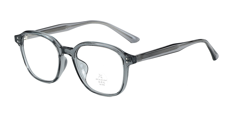 K9179 TR90 Oval Square Shaped Front Frame Anti-Blue Light Glasses with Acetate Temple